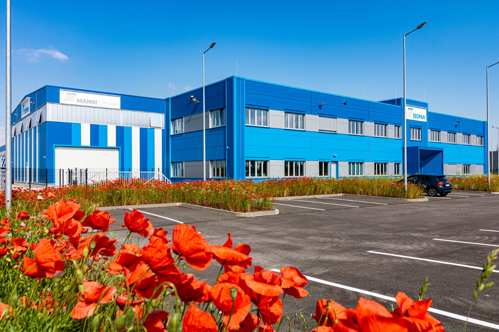 Nueva planta de producción de Isopan en el polígono industrial Starpark Halle (Alemania)