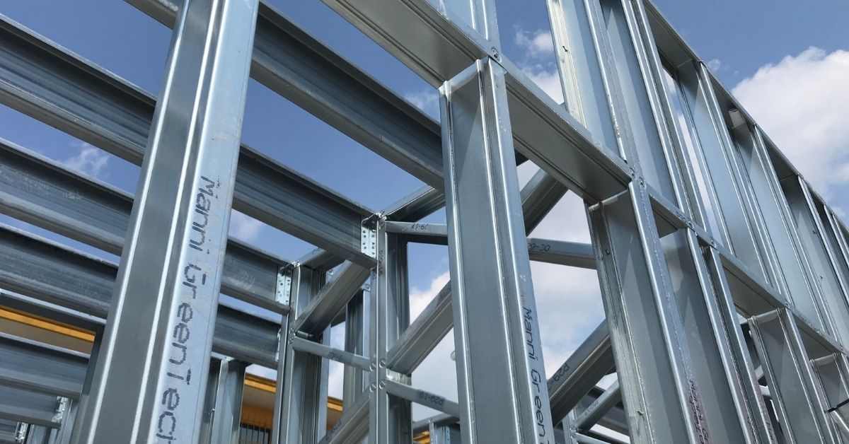 Advantages of steel-framed dry construction on site